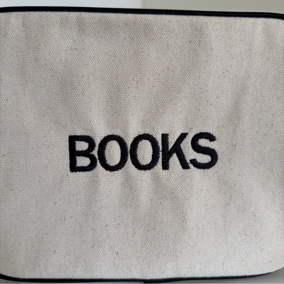 Stoney Clover Lane Canvas Large BOOKS Pouch Embroidered - Picture 4 of 11